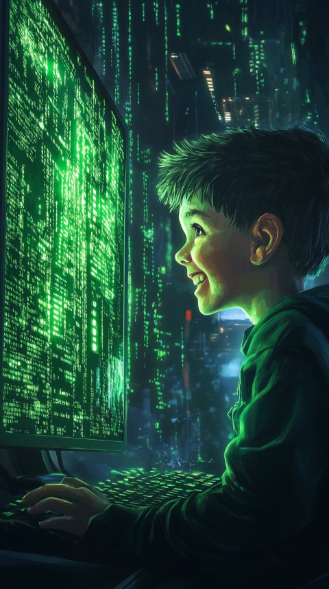 The Young Hacker's Delight: A Child Immersed in the Digital World