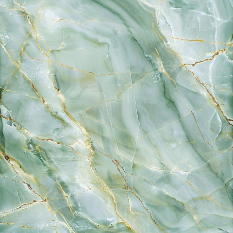 Pine-Green Marble Texture with Gold Veins