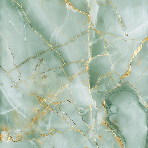 Subtle Pine-Green Marble with Gold Veins