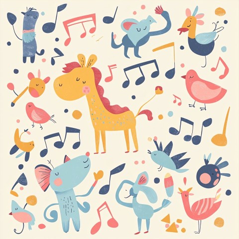 Cheerful Children's Album Cover Design