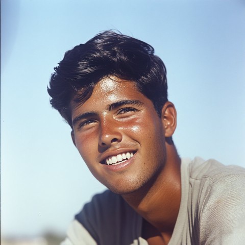 Young Man with Tan and Dark Hair