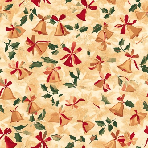 Christmas Bells and Ribbons Pattern