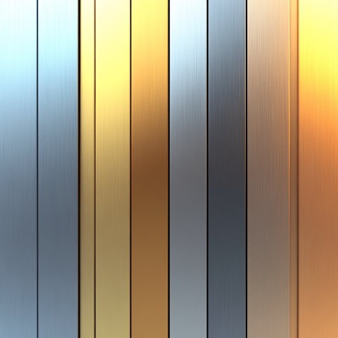 Metallic Gradient Shifting from Silver to Bronze