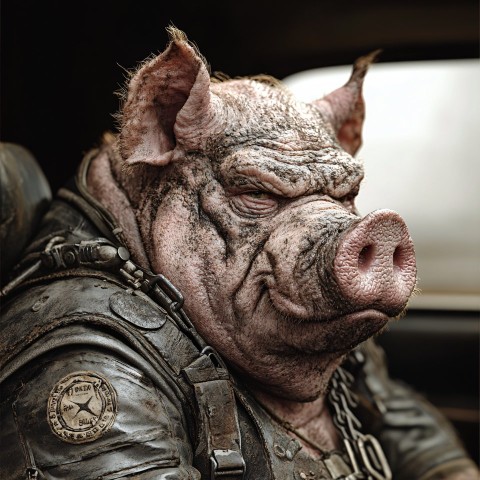 Human-Pig Hybrid in Raw Realism