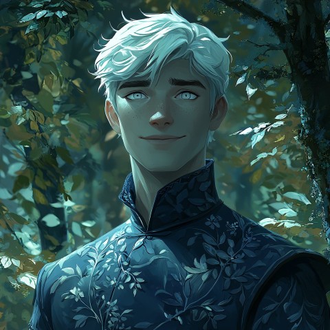 Handsome Changeling in Peaceful Fantasy Forest