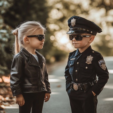 Children's Police Role Play Activity Scene