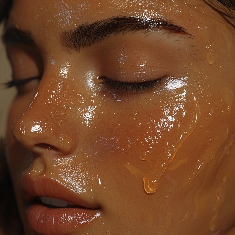 Oily and Combination Skin Hyper Realistic Female Portrait