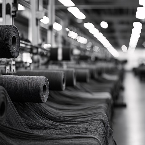 Black and White Textile Photo for Company Profile Cover