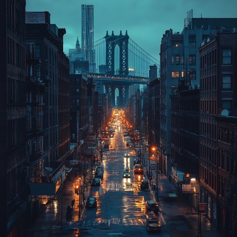 Stunning New York City Skyline at Sunset