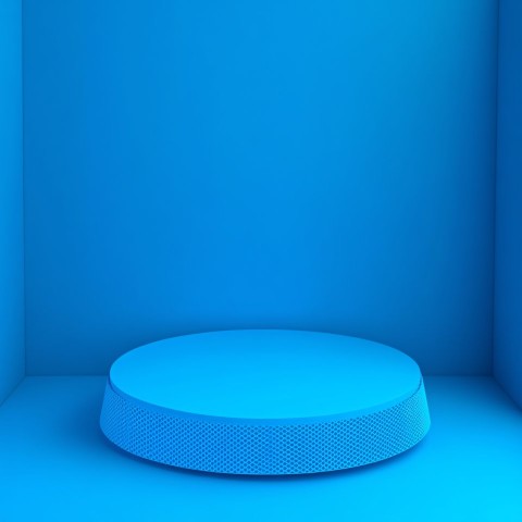 Futuristic Blue 3D Background with Lighting