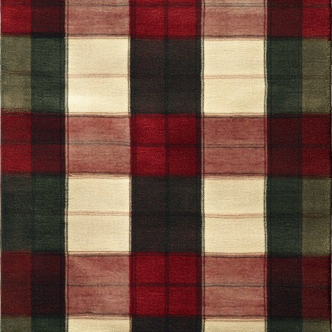 Classic Wool Plaid Pattern in Red and Green