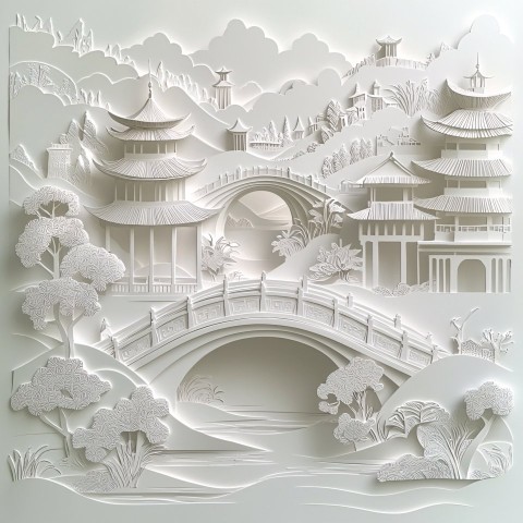 Jiangsu Ancient Architecture Multi-Layered Paper-Cut Design