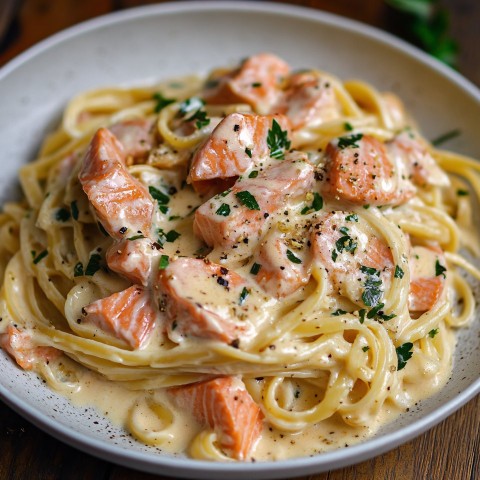 Creamy Salmon Pasta with Rich Sauce