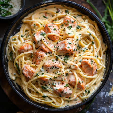 Creamy Salmon Pasta with Rich Velvety Sauce