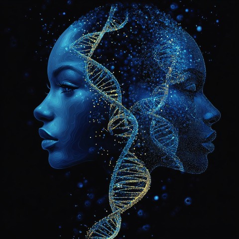 Golden Ratio and DNA with Mixed Faces