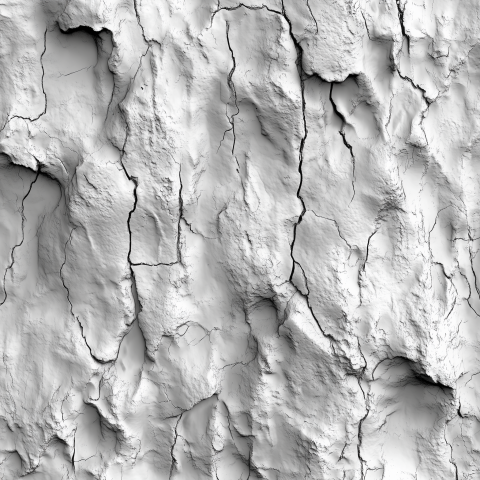 Cracked and Weathered White Surface Texture