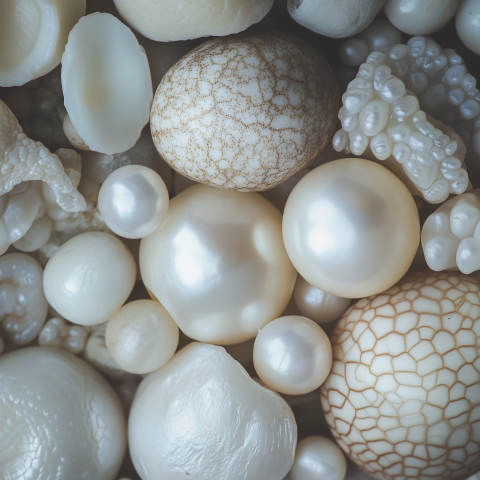 Collection of Irregular Pearls and Organic Shapes