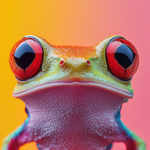 Red-Eyed Tree Frog Close-Up