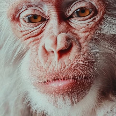 Ultra-Realistic Close-Up of Monkey Blowing Kiss