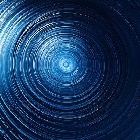 Blue Texture with Central Energy Circle in Motion