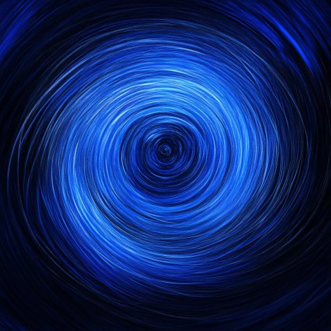 Blue Texture with Central Energy Circle in Motion