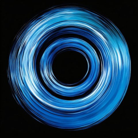 Blue Texture with Central Moving Energy Circle