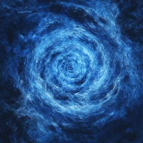 Blue Texture with Central Energy Circle in Motion