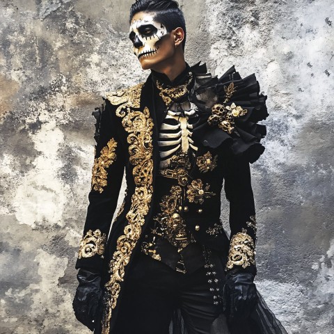 Memento Mori Mariachi-Inspired Men's Costume