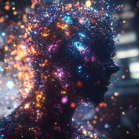 Mesmerizing Cybernetic Humanoid Digital Sculpture in 8K