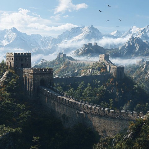 Majestic Great Wall of China