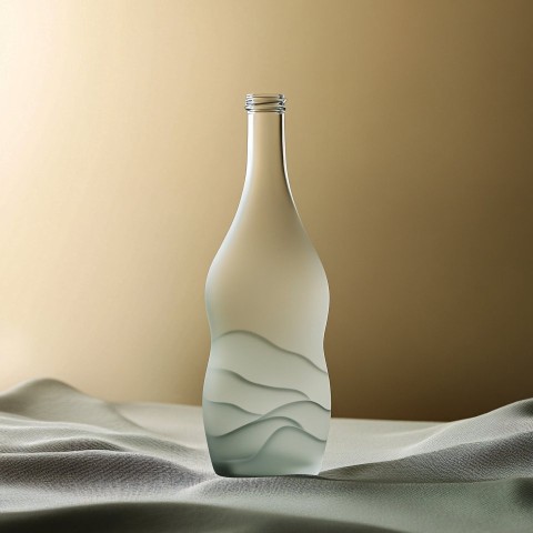 Glass Bottle Design Inspired by Swiss Alps Nature