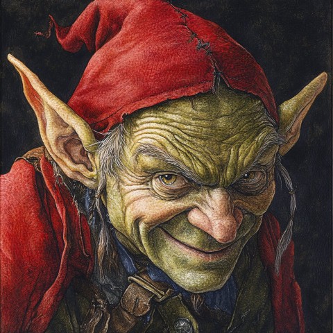 Fantasy Goblin Thief Color Portrait in Wayne Reynolds Style