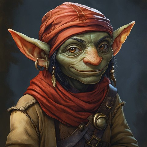 Fantasy Goblin Thief Portrait in Wayne Reynolds Style