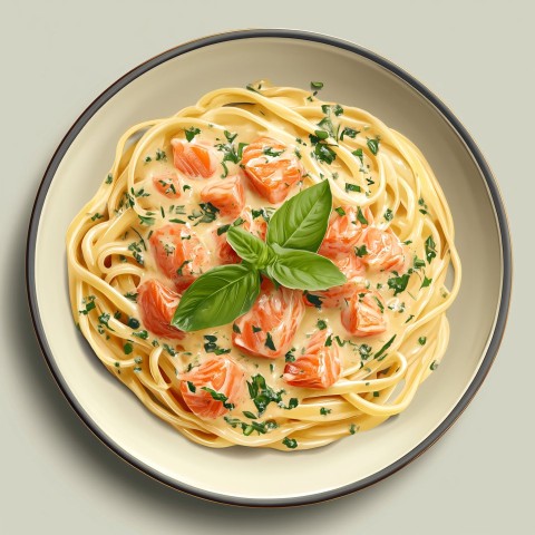 Creamy Salmon Pasta with Rich Cream Sauce