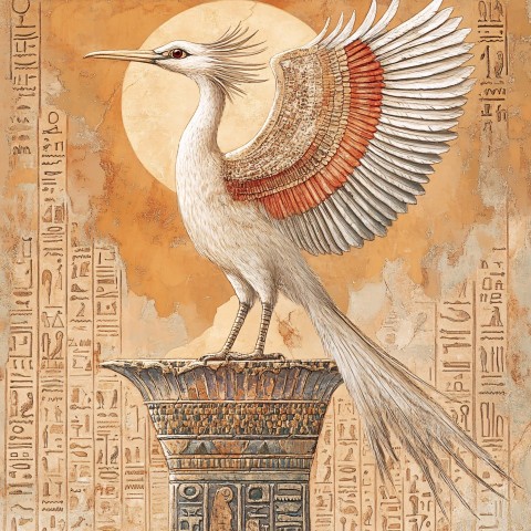 Benu Bird Symbol of Rebirth in Egyptian Mythology