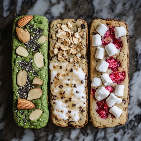 Matcha Coconut, Brown Butter, Hibiscus Raspberry Cookies