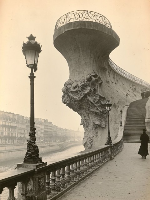 Vintage Black and White Bridge Photography