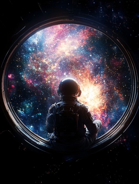 Chinese Astronaut Exploring the Infinite Cosmos