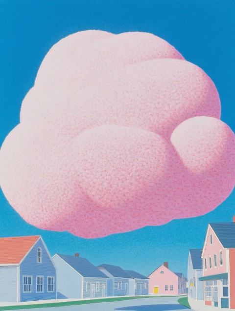 Dreamy Streets of Clouds and Candy